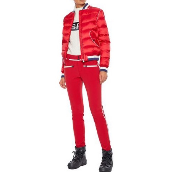 NWT ♥️ PERFECT MOMENT Rainbow Quilted Down Bomber Jacket - Picture 2 of 16